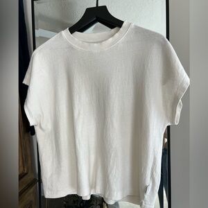 Le Bon Shop Jeanne Tee Shirt White Cotton Medium